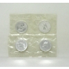 Image 2 : Uncut sheet 4 x 1 Oz .9999 Silver 1999 Maple Leaf Coins 