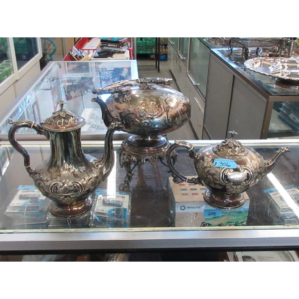 Antique Silver Plated Tea and Coffee Pots