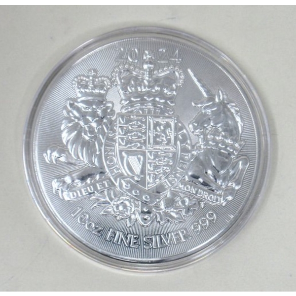 10 Oz 2024 Royal Arms .999 Silver Coin