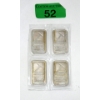 Image 1 : Uncut 4 x 1/2 Oz .999 Silver NWTM Bars  