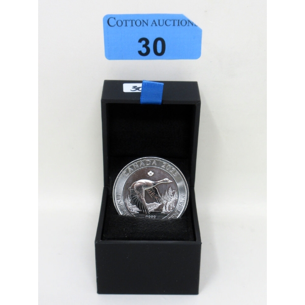 2 Oz .9999 Silver 2025 Canada Goose Coin 