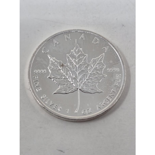 1 Oz .9999 Silver 2012 Canada Maple Leaf Coin 