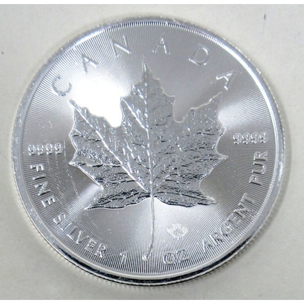 1 Oz .9999 Silver 2024 Canada Maple Leaf Coin 
