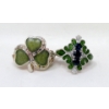 Image 2 : 2 x Sterling Silver Estate Rings 