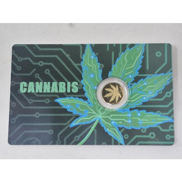 1/1000 Oz .9999 Fine Gold 2026 Cannabis Coin 