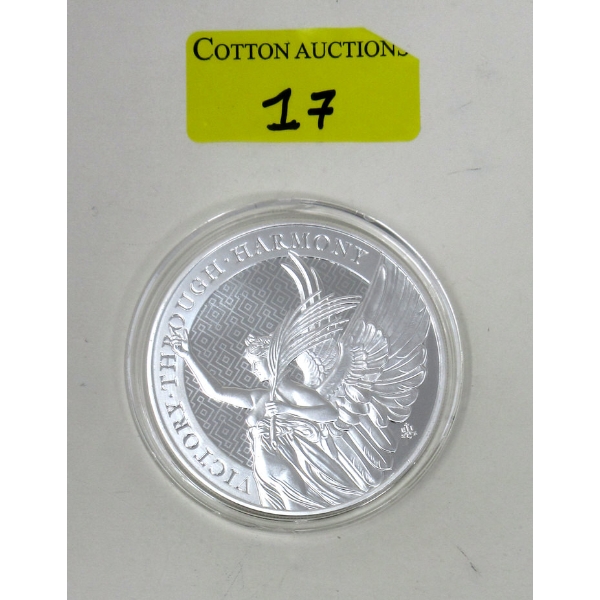 5 Oz .999 Silver Victory Through Harmony Coin 