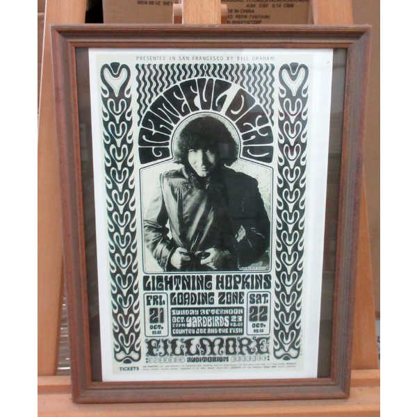 Framed Reproduction 1965 Grateful Dead Poster