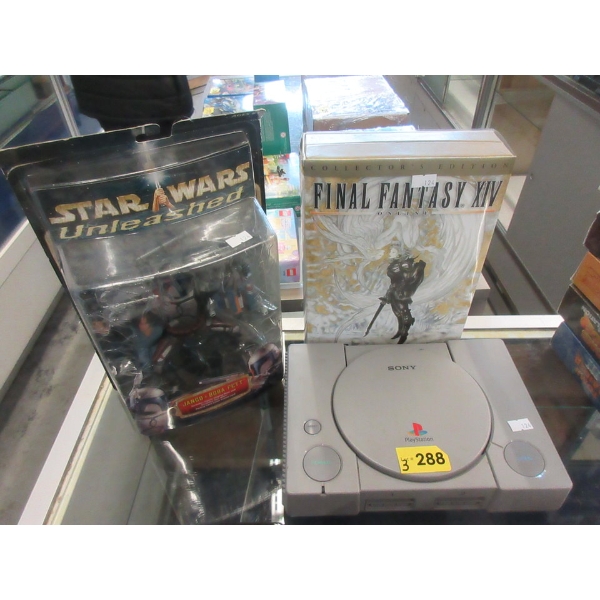 PlayStation, Star Wars Figurine & Final Fantasy PC Game