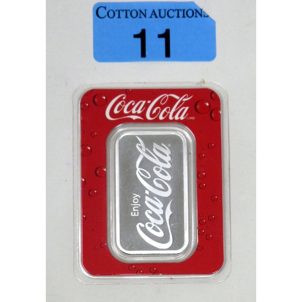 1 Oz .999 Silver Coca Cola Bar