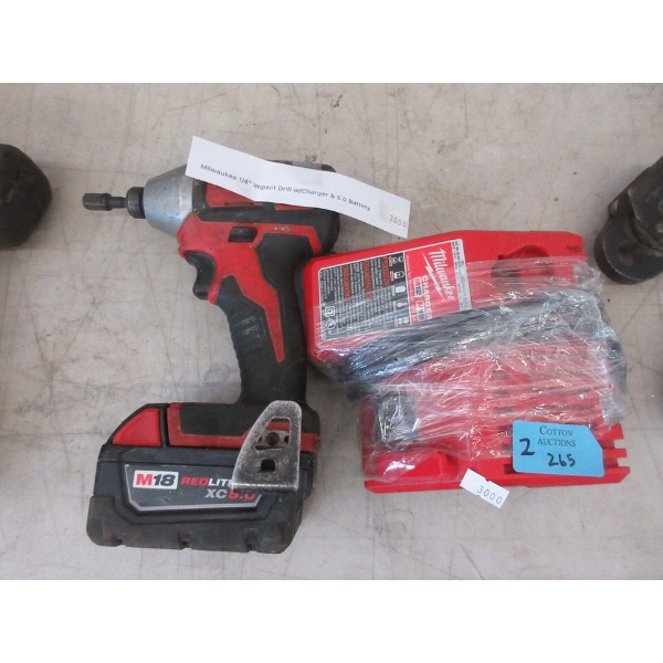 Milwaukee 1/4" Cordless Impact Drill