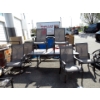 Image 1 : Large Patio Table with 6 Chairs - Metal Framed