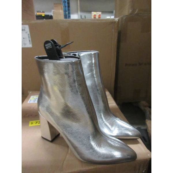 2 New Pairs of Women's Silver Madden NYC Boots