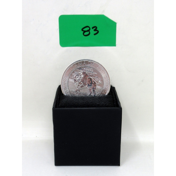 1.25 Oz .9999 Silver 2021 Bison Coin 