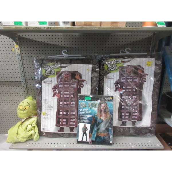 5 New Adult Size Halloween Costumes & 1 Grinch