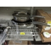 Image 1 : Dish Rack & 3 Kirkland Stainless Steel Sauté Pans 