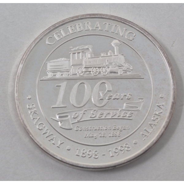 1 Oz .999 Silver 100-Years of Service Round 