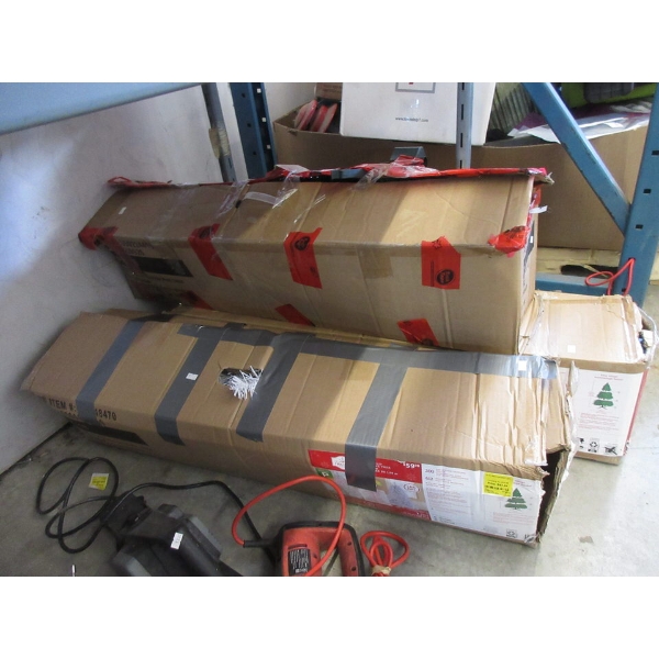 3 Assorted Pre-Lit Artificial Christmas Trees