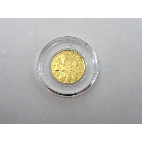 1/10 Oz .9999 Fine Gold Alien Coin 