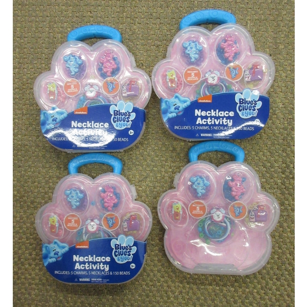 4 Blue's Clues Necklace Activity Sets