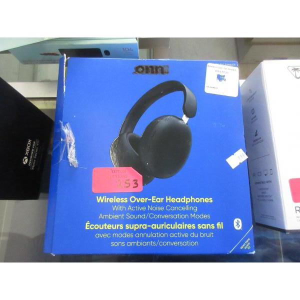 Onn Wireless Over-Ear Noise Canceling Headphones
