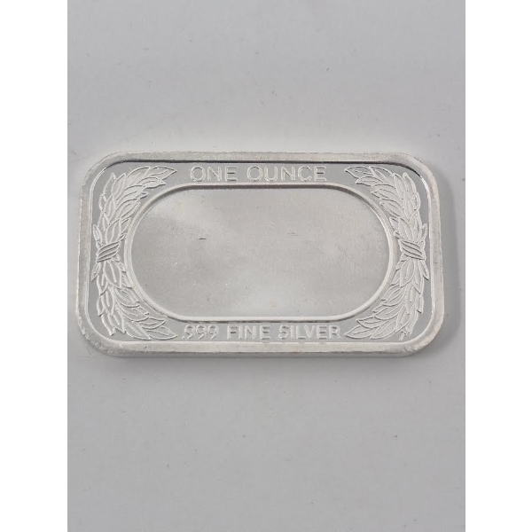 1 Oz .999 Silver America Flag Art Bar 