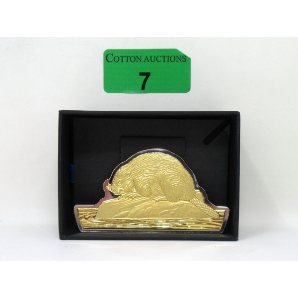 3+ Oz /100 Grams .9999 Silver 2020 Real Shapes: The Beaver Coin 