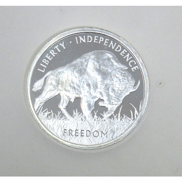 1 Oz .999 Silver PAMP Suisse Buffalo Round 