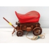 Image 2 : Vintage Wood Chuckwagon Lamp with Burro and Horse