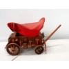 Image 3 : Vintage Wood Chuckwagon Lamp with Burro and Horse