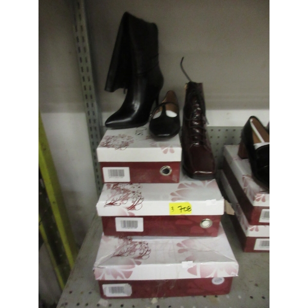 3 New Pairs of Size 5 & 6 Ladies Boxed  Footwear