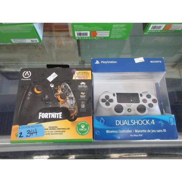 1 PowerA Wired & 1 Sony PlayStation Wireless Controller