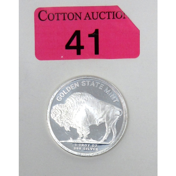 1 Oz .999 Silver Buffalo/Indigenous Round 