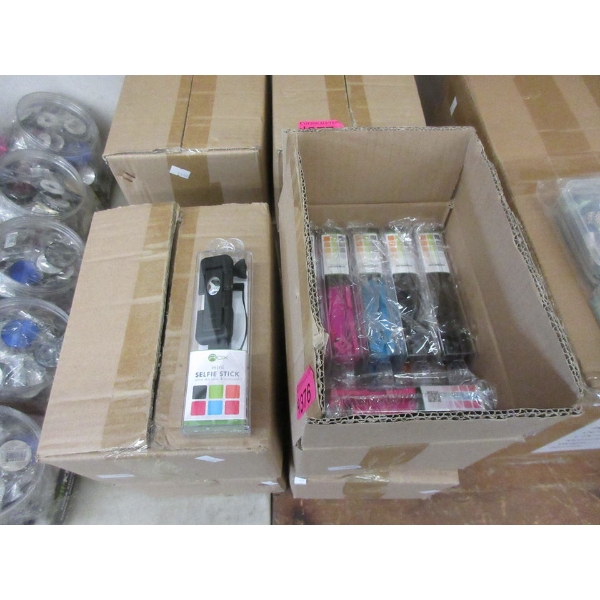 4 Cases of 12 New Aox Mini Selfie Sticks