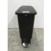 Image 1 : New Slim Black Locking Kitchen Trash Can - 40 L