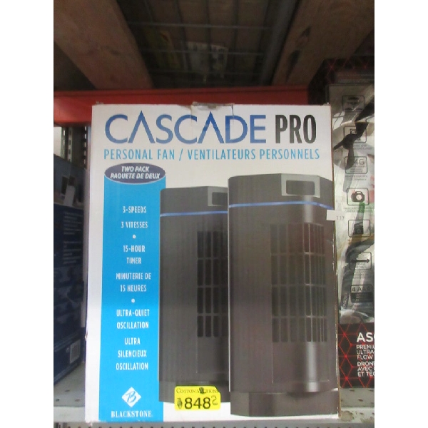 2 Twin Packs of Cascade Pro Desk Top Fans