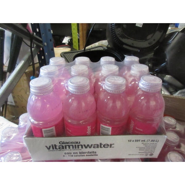 4 Cases of Glaceau Vitamin Water - Kiwi Raspberry