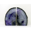 Image 1 : Purple Polished Brazilian Crystal Agate Bookend Set