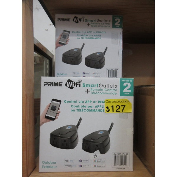 3 Packs of 2 Prime WiFi Smart Outlets w/ Remote
