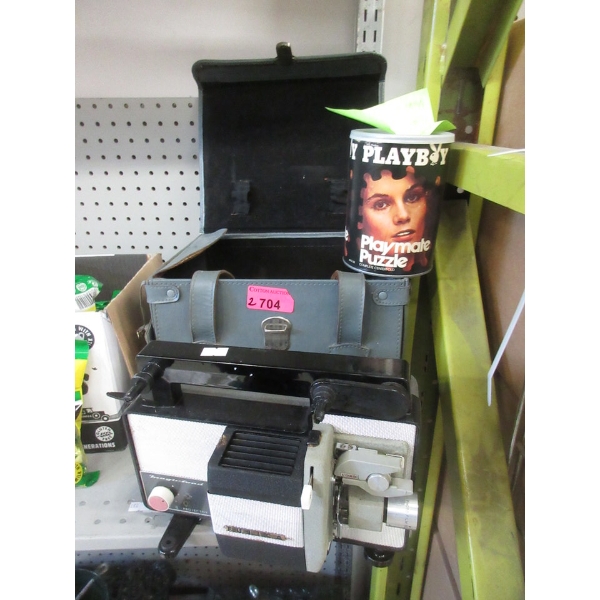 Vintage Fujica 8 Projector & 1972 Playboy Puzzle