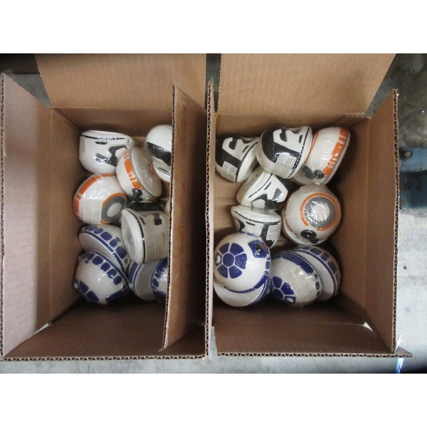 2 Cases of New Star Wars Mini Head Glow Buddies