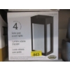 Image 1 : Set of 4 Solar Post Accent Lights - Black Finish