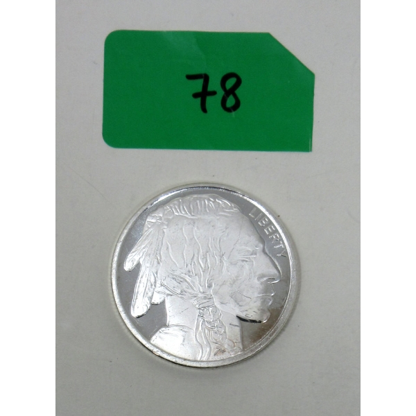1 Oz .999 Silver Liberty USA Art Round 