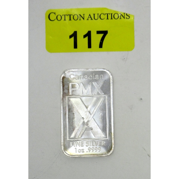 1 Oz. Canadian PMX .9999 Silver Bullion Bar