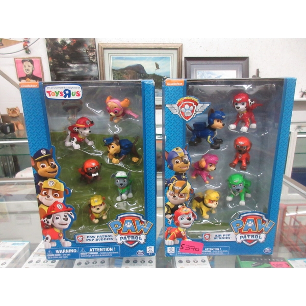 5 New Sets of 6 Paw Patrol Buddies Toys