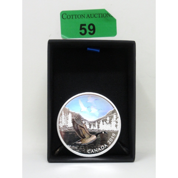 2 Oz .9999 Silver 2019 Hologram Coin: Majestic Birds in Motion 