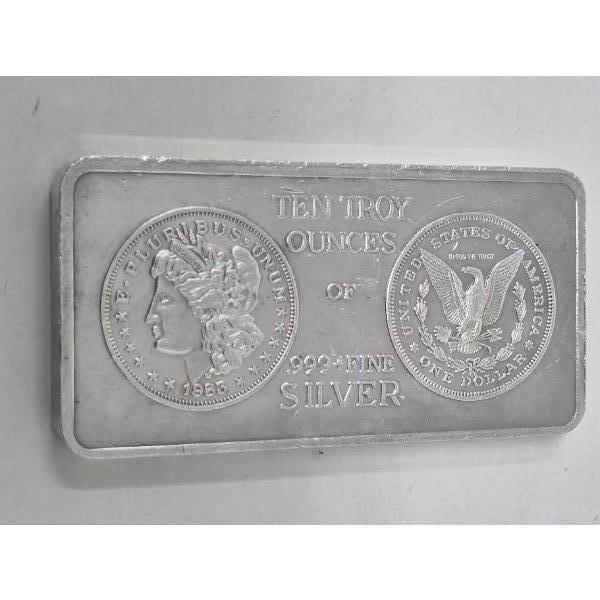 10 Oz .999+ Silver 1983 E.Pluribus.Unum/Eagle Bar 