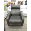Image 1 : Grey Bonded Leather Rocking Power Recliner