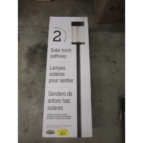 Pack of 2 Solar Torch Pathway Lights