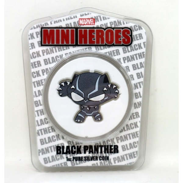 Limited Edition 1 Oz .999 Silver 2021 Marvel Mini Heroes Black Panther Coin 
