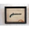 Image 3 : Framed Dueling Pistol Print & Dry Gulch Pub Mirror